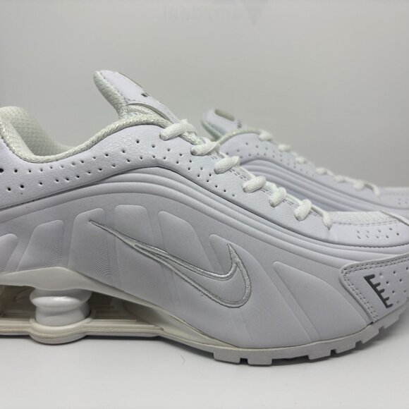 Men's All White Nike Shox - Picture 5 of 7